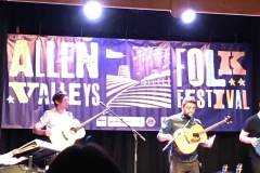 Damian O'Kane on the stage