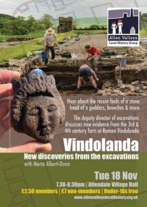 Allen Valleys Local History Group- talk starts at 7.30pm @ main hall, small hall and kitchen