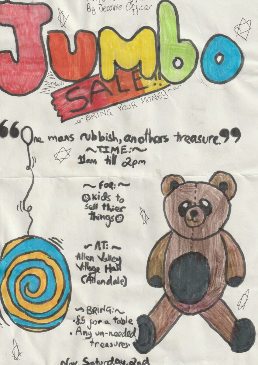 Children's Jumbo Sale starts at 11am till 2pm (set up at 9) @ Main Hall, Small Hall,Kitchen