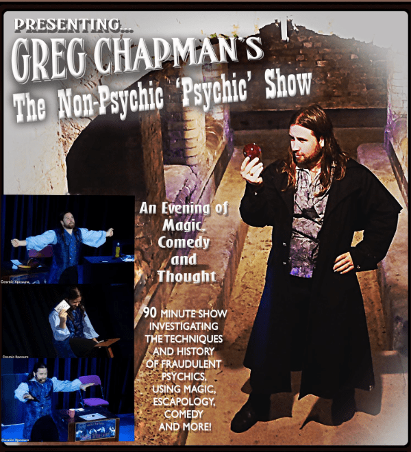 Greg Chapman's Non-Psychic 'Psychic' Show @ Main Hall, small hall, bar